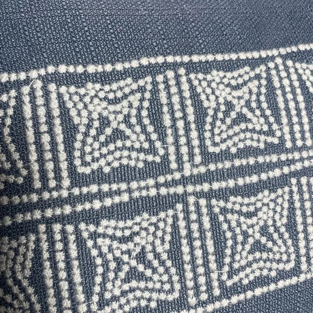 Threshold Blue & White Small Embroidered Throw Pillows